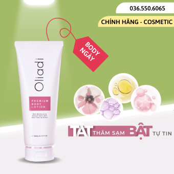 Kem Body Oliadi Nano Phân Tử Chính Hãng - SPF25+ Dưỡng Ẩm Trắng Da Nuôi Dưỡng Làn Da Mềm Mại Tuýp 200ml