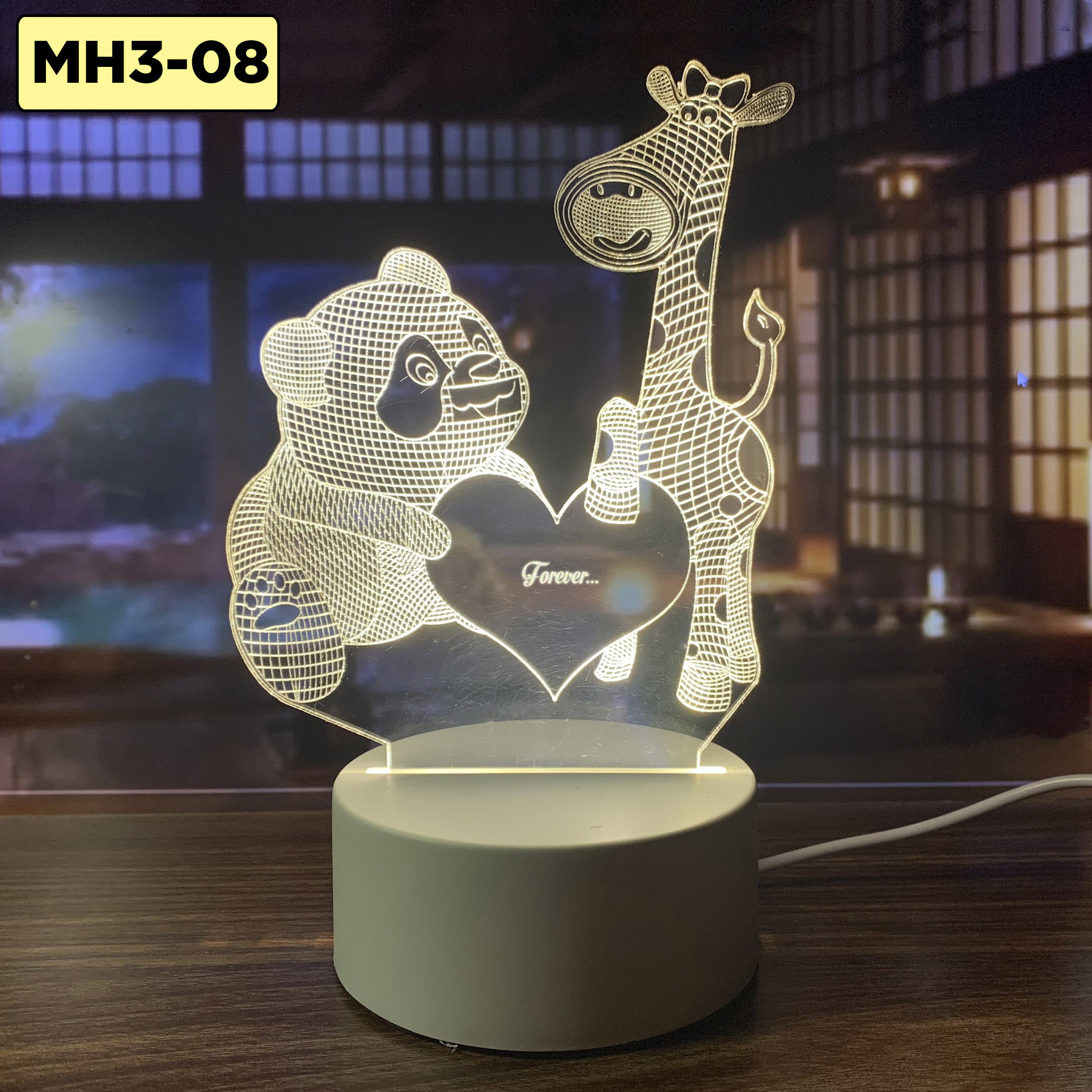 Đèn LED 3D nhiều mẫu khác nhau, quà tặng tình yêu, mô hình xe đẹp,đèn ngủ đèn trang trí decor