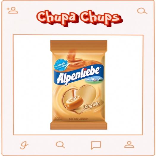 Kẹo Sữa Caramen Alpenliebe( Gói 120 Viên)