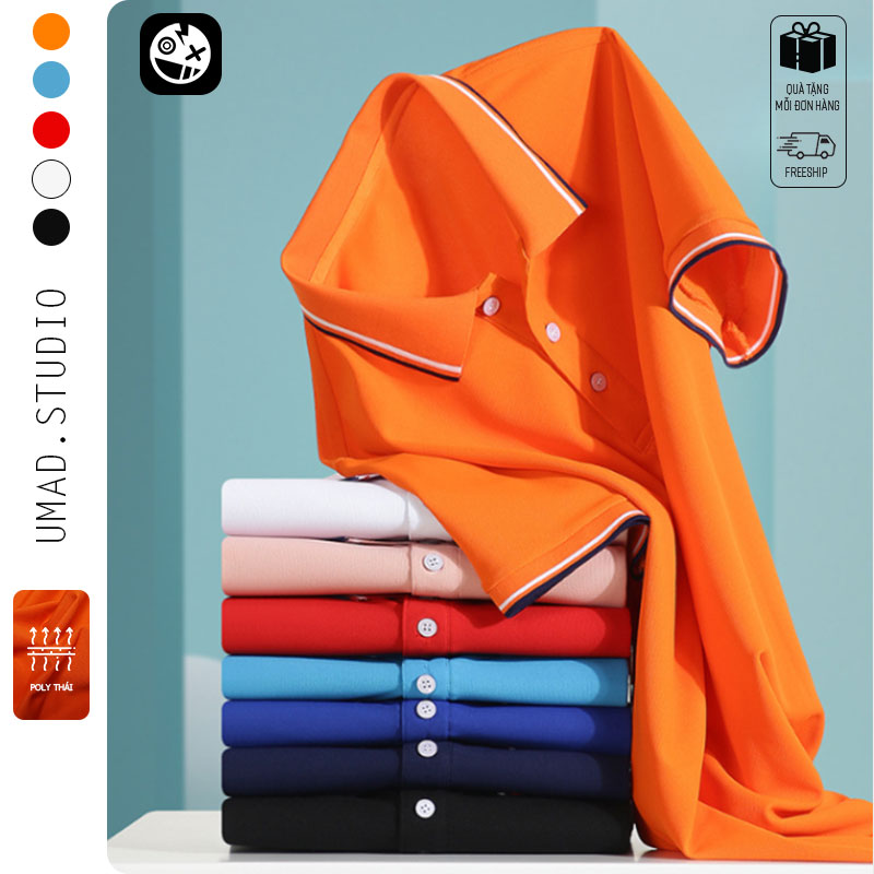 [HCM]Áo thun Polo nam UMAD Basic trơn v.1 trắng đen cổ bẻ vải cá sấu CVC form trẻ trung cao cấp có Big Size