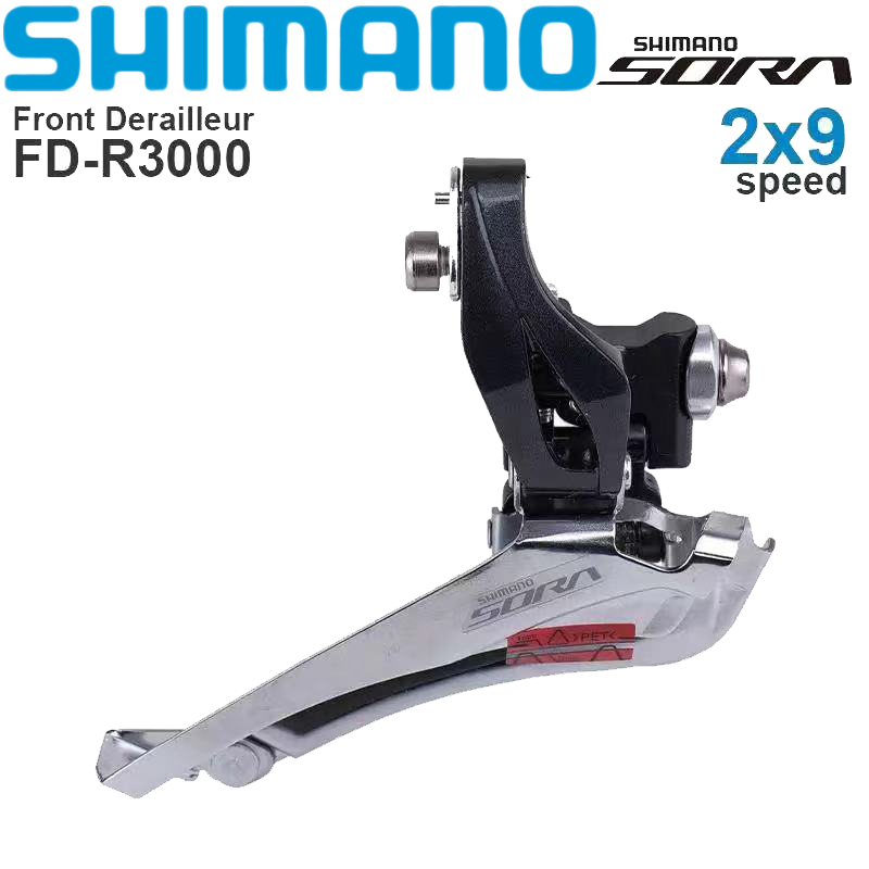 Shimano Sora FD R3000 Cùi đề trước 2x9 tốc độ xe đạp đường trường brazed trên 31.8mm 34.9mm Derailleur xuống Swing Phụ Kiện Xe Đạp