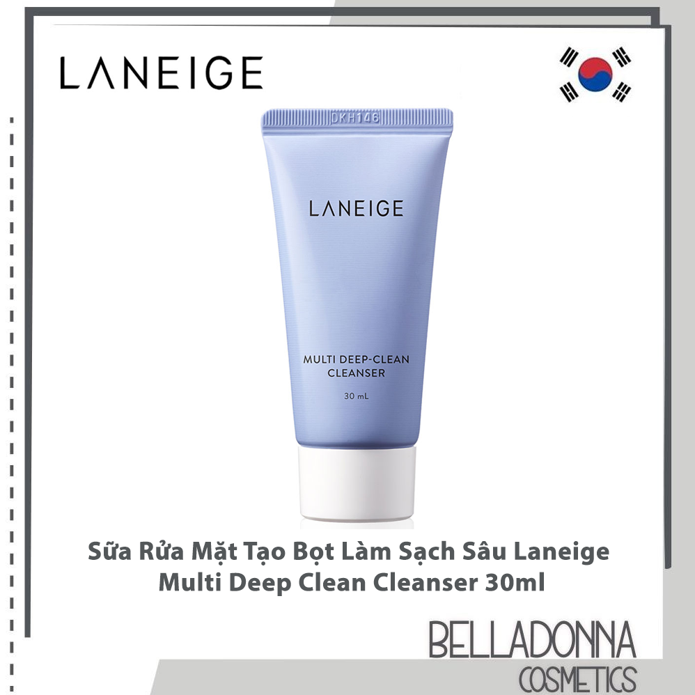 Sữa Rửa Mặt Tạo Bọt Làm Sạch Sâu Laneige Multi Deep Clean Cleanser 30ml