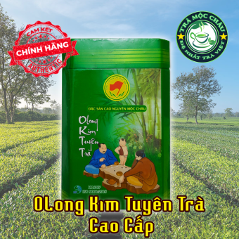 Trà OLong Kim Tuyên Mộc Châu - Hộp Bát Giác 100g - OLong Kim Tuyên Đài Loan