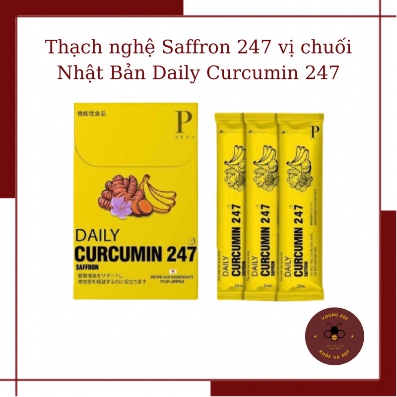 Thạch nghệ Saffron 247 vị chuối Nhật Bản