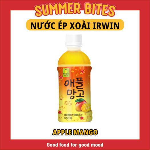 NƯỚC TRÁI CÂY XOÀI IRWIN SWEET CAFÉ APPLE MANGO
