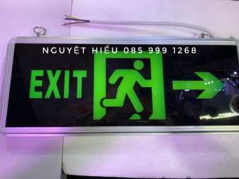 Biển báo lối thoát exit đèn led 2 mặt