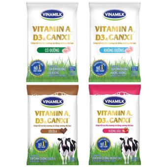 Thùng 48 Bịch Sữa tiệt trùng Vinamilk có đường 220ml/bịch