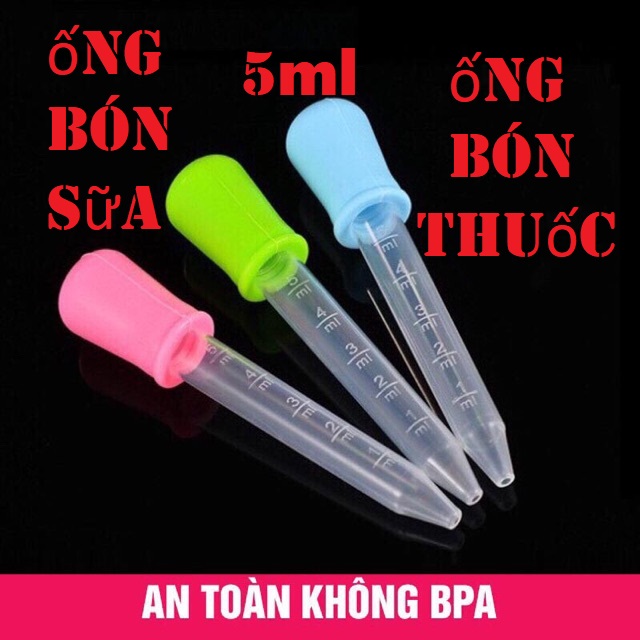 Ống bón sữa tiệt trùng sạch sẽ, silicon an toàn - ống bón sữa cho bé, ống hút sữa, ống bơm sữa, ống bón sữa 5ml - ong bon sua, ong hut sua