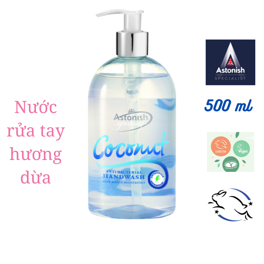 Nước rửa tay Astonish tinh dầu dừa C4545 500ml