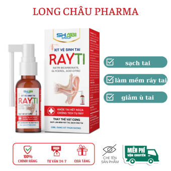 Xịt vệ sinh tai Rayti lọ 20ml