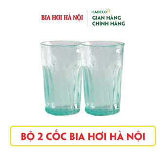 Bộ 2 cốc Bia Hơi Hà Nội 330ML - HABECO