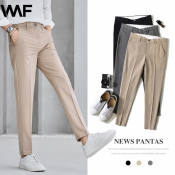 Korean Plain Men's Suit Pants (28-36, Size 6, High Quality)