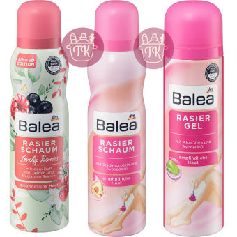 Bọt cạo lông Balea Đức toàn thân và bikini dành cho nữ 150ml