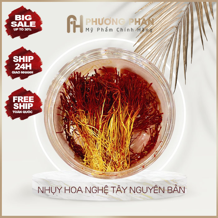- Nhụy Hoa Nghệ Tây Saffon Nguyên Bản Iran Hộp 2gr - Phương Phan Cosmetics