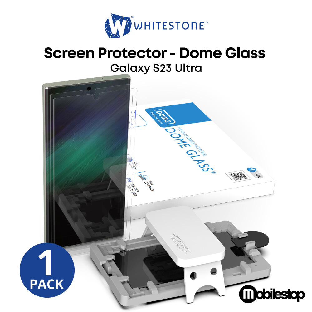 Whitestone Dome 2 Pack Tempered Glass Screen Protectors with UV Lamp - For  Samsung Galaxy S23 Ultra