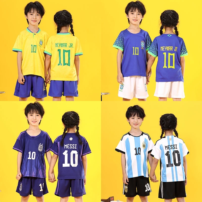 2023 Brazil Jersey Neymar 10 Number Soccer Jersey Kids Soccer Shirt Men's  Summer Short-Sleeved Jersey - AliExpress