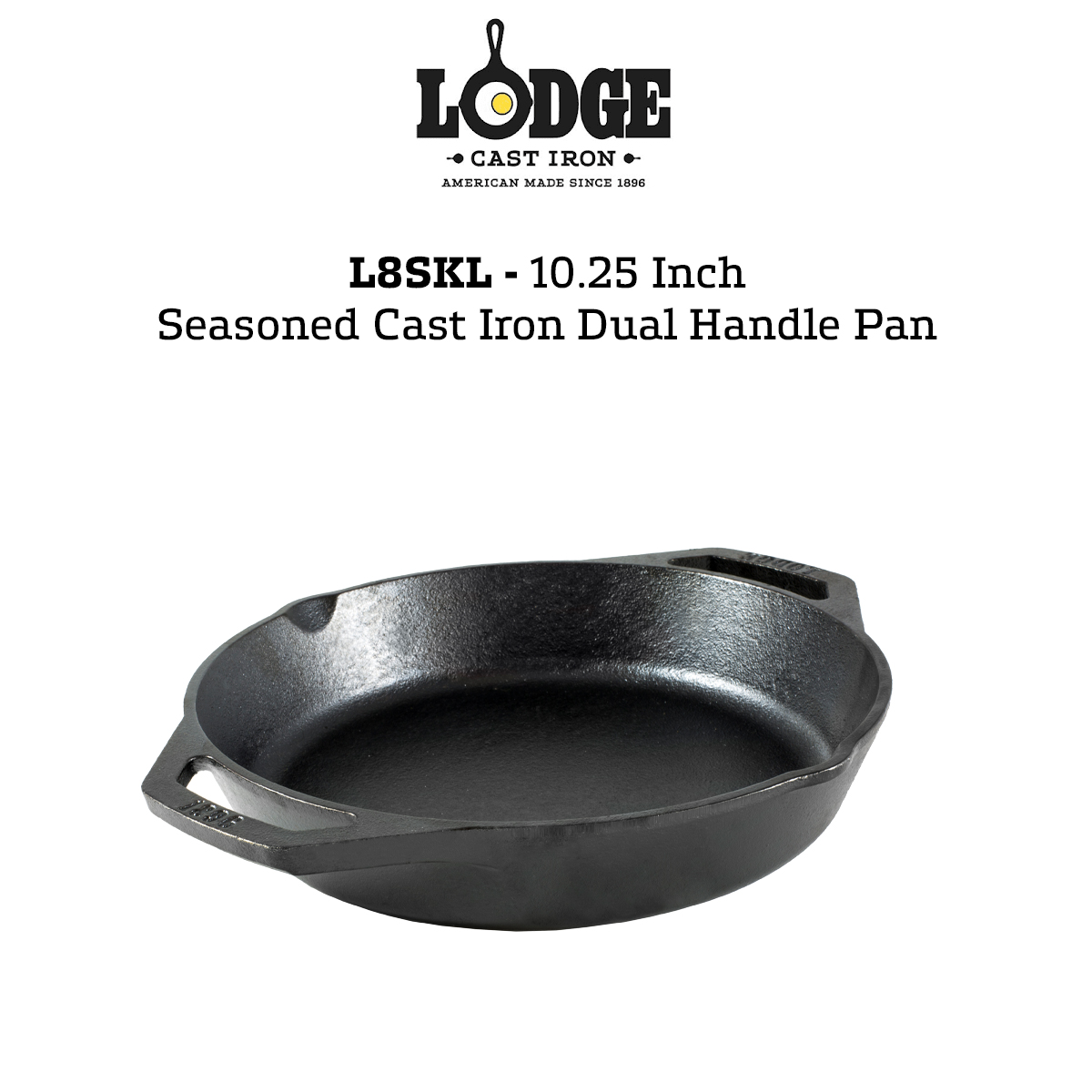 Lodge Cast Iron 17 Inch Cast Iron Dual Handle Pan L17SK3