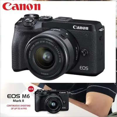 Canon EOS M6 Mark II + 15-45mm Lens (1)