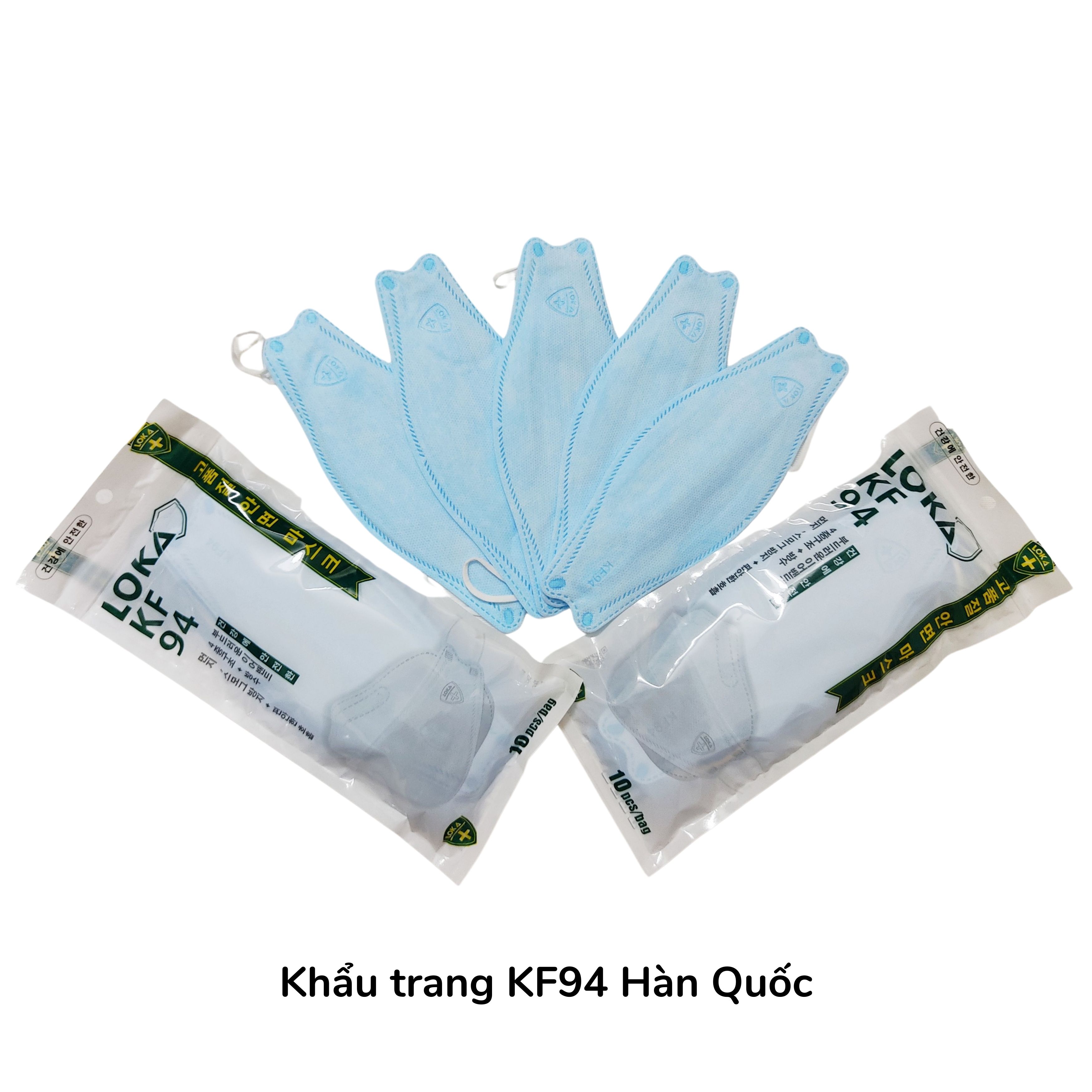 Combo 50 chiếc khẩu trang kf94 hàn quốc, khẩu trang y tế 4 lớp lọc bụi, kháng khuẩn LOKA MASK - A CHẢO SHOP