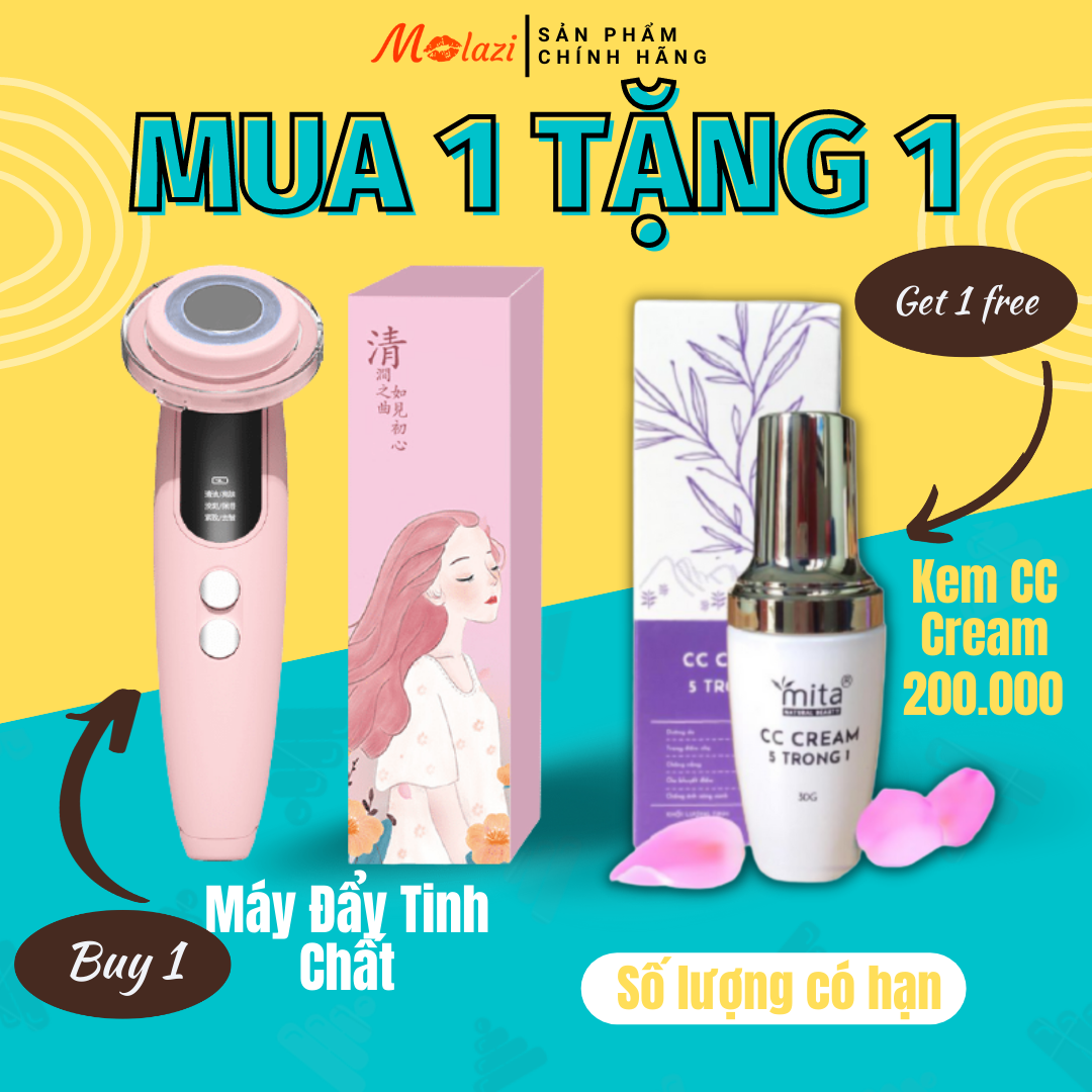 [BH 1 Đổi 1]Máy đẩy tinh chất chăm sóc da mặt toàn diện máy đẩy dưỡng chất Mian Mart molazi máy massage ionmáy nâng cơ mặt đẩy dưỡng chất massage mặt trẻ hoá Phiên bản 2022 Molazi .