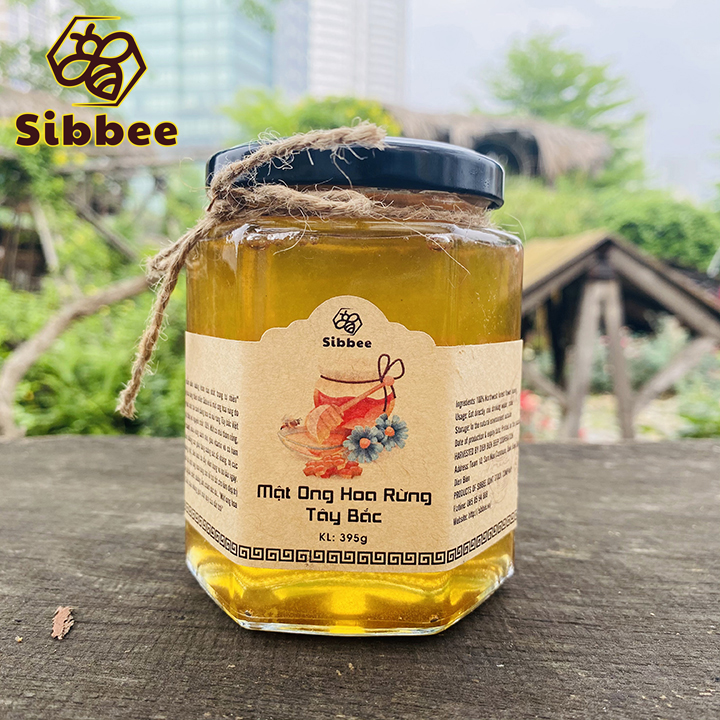 Mật ong hoa rừng thiên nhiên sibbee 395g - 100% mật ong thật - sb008