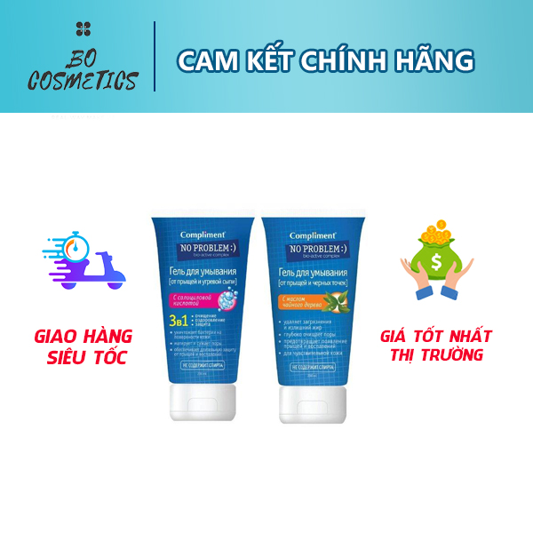 Sữa rửa mặt Compliment No Problem Salicylic acid/ Tree giảm viêm,mụn da nhạy cảm