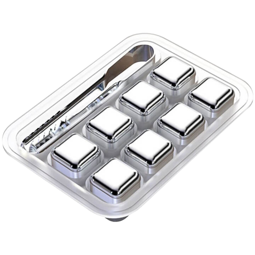 Đá không tan, đá inox 304, đá vĩnh cửu, đá lạnh inox vĩnh cửu, đá kim loại cao cấp 8 viên