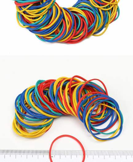 Dây Buộc Tóc Cao Su Dùng Một Lần Màu Cầu Vồng Thời Trang 2021