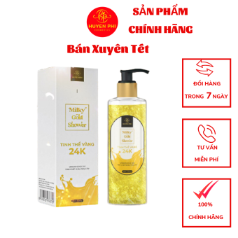 [CHÍNH HÃNG] Sữa Tắm Tinh Thể Vàng 24K Huyền Phi (Giá ưu đãi ). Bổ sung collagen giúp da trắng sáng mịn màng dưỡng ẩm loại bỏ sắc tố đen da.