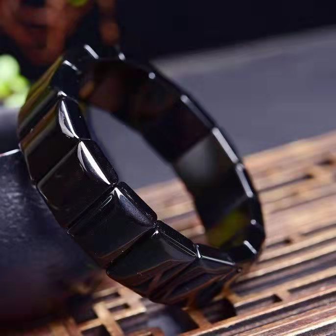 Vòng tay đá vỏ chai mẫu mới trang sức pha lê vỏ chai