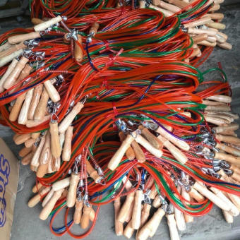 Dây nhảy tập luyện thể lực boxing, muay Thái, kick boxing... cán gỗ nhiều kích cỡ