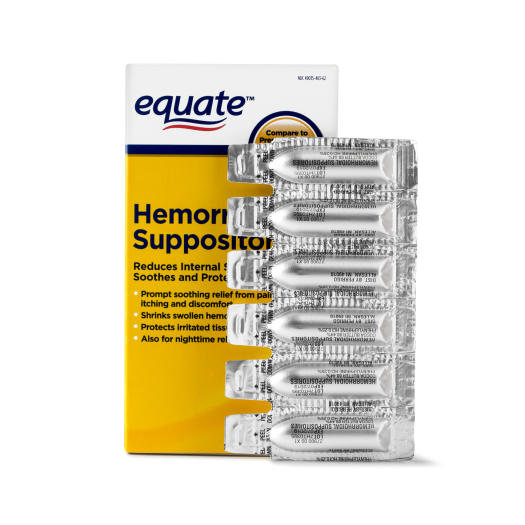 Viên đặt trĩ Equate Hemorrhoidal Suppositories 24 viên