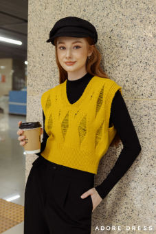 Gile len cashmere giãn sợi 312KN2001 ADOREDRESS