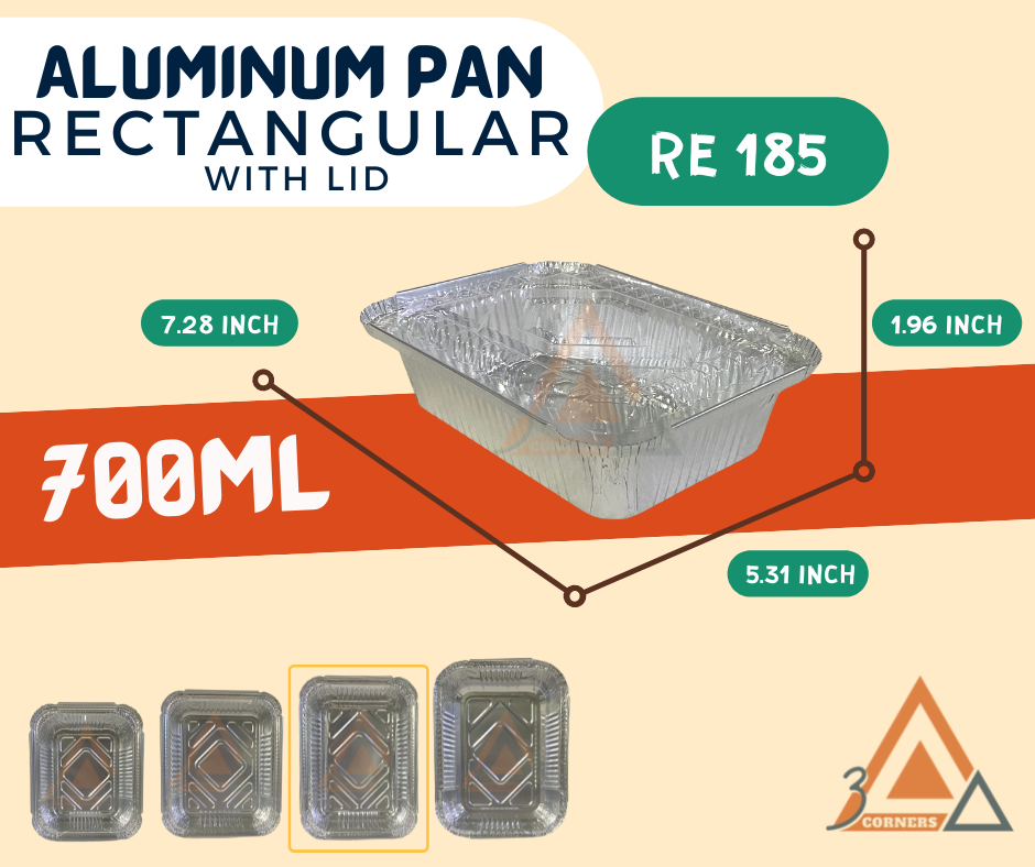 2LOAF - 2 lb Aluminum Loaf Pan 8.5x4.5x2.5