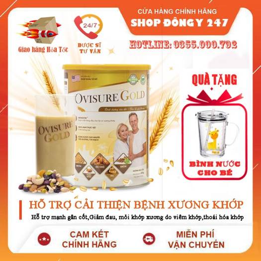 Sữa OVISURE GOLD Sữa Hạt Dinh Dưỡng, 100% Đạm Thực Vật Bổ Sung Canxi