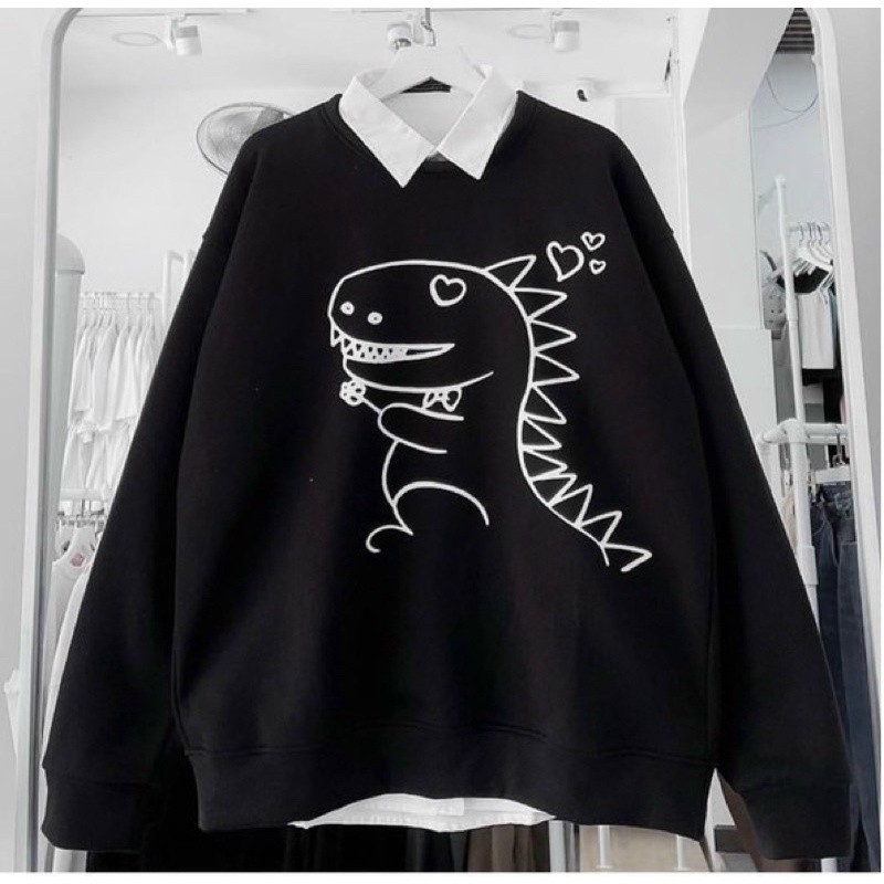 Áo khoác sweater nam nữ mr khủng long cute siêu hot trend