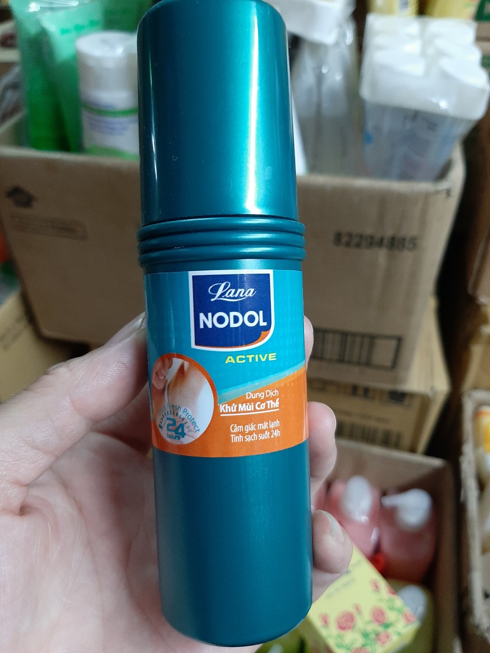 Dung dịch khử mùi cơ thể lana nodol active 80ml