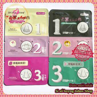 Mặt nạ lột mụn đầu đen BIOAQUA (Set 3 bước)