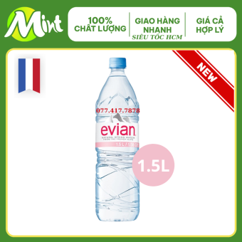 Nước suối Evian 1.5L (Thùng 12 chai).Shop MINT MINT. Nước suối Pháp.[Hàng Mới SỈ &LẺ HCM]