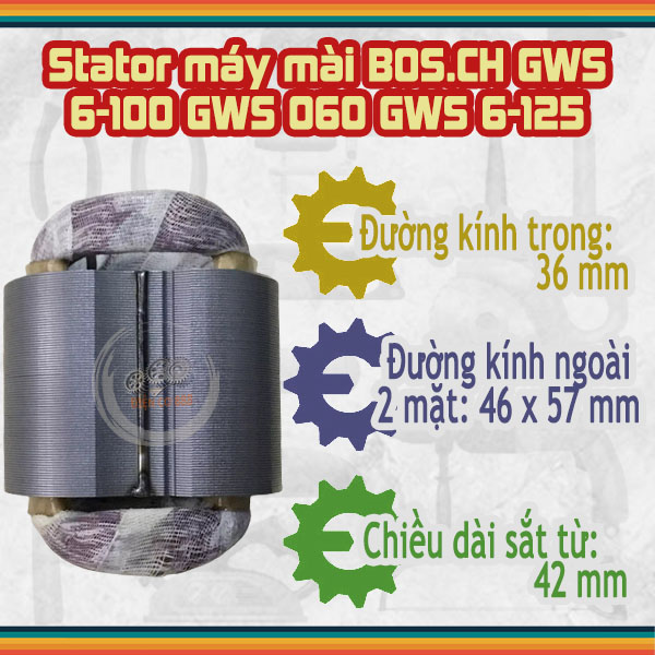 Cuộn stator mài BOSCH GWS 6-100 GWS 6-125 GWS 060 GWS 8-125 GWS 5-100 220V