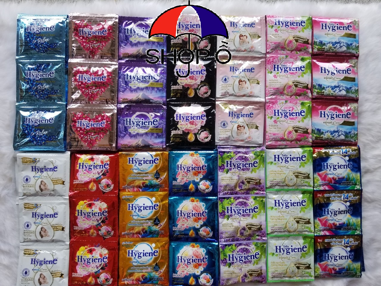Combo 5 dây Nước xả vải đậm đặc Hygiene Thái Lan