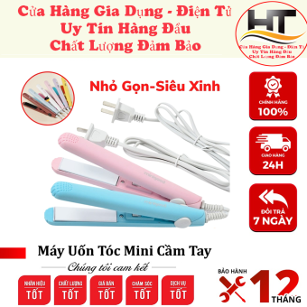 Máy duỗi tóc là tóc mini, máy kẹp uốn duỗi tóc mini giúp duỗi uốn thẳng tóc 2 trong 1