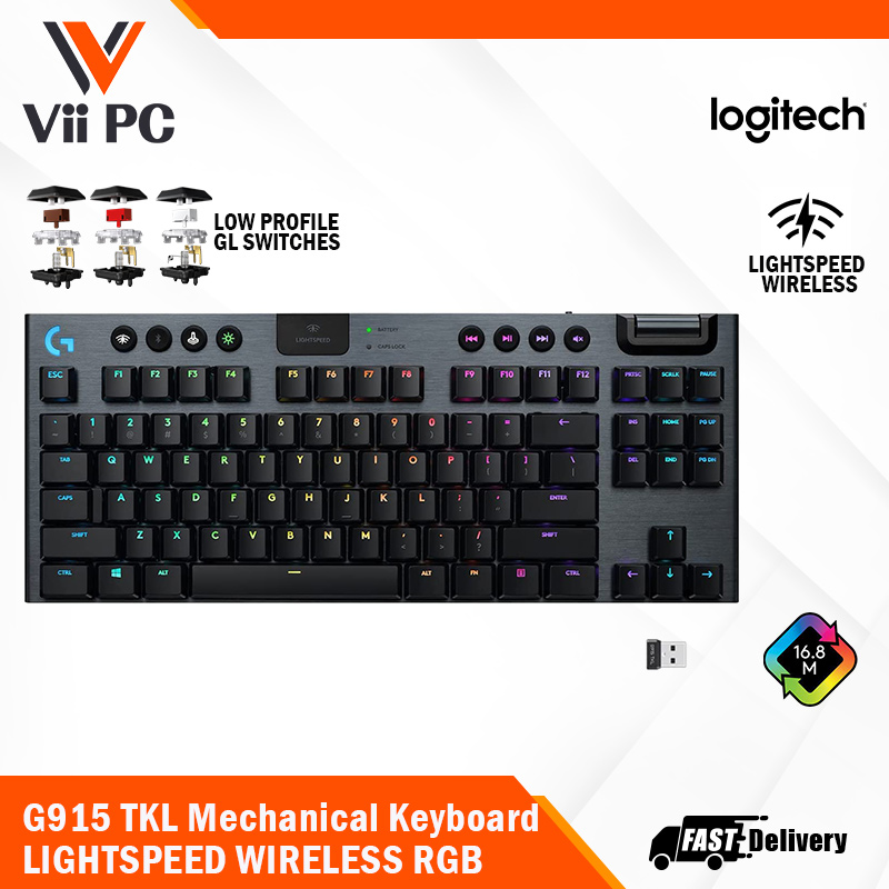Logitech G913 Tkl Wireless Rgb Gaming Keyboard - Lightspeed