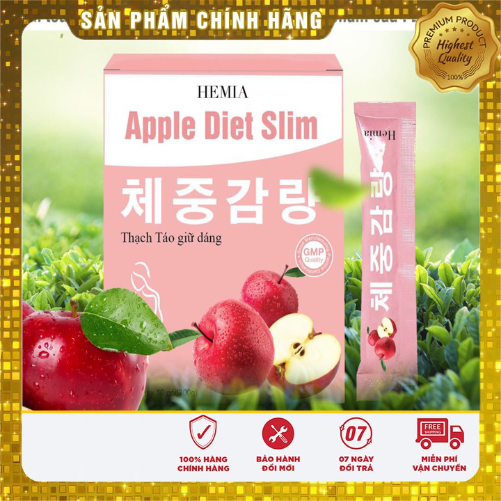 Thạch táo giảm cân Hemia Hàn Quốc, thạch giảm cân hemia