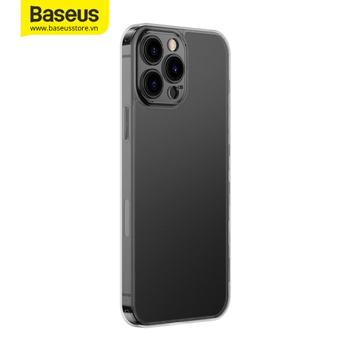 Ốp lưng cường lực nhám viền dẻo Baseus Frosted Glass Protective Case dùng cho iPhone 13 Series
