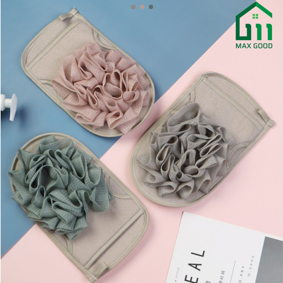 Găng tay tắm tẩy da chết 2 in 1