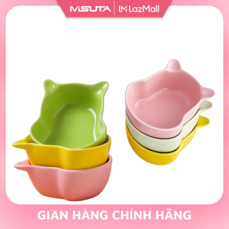Chén ăn dặm, Bát Ăn Dặm Gốm Sứ Cao Cấp Cho Bé Hình Gấu