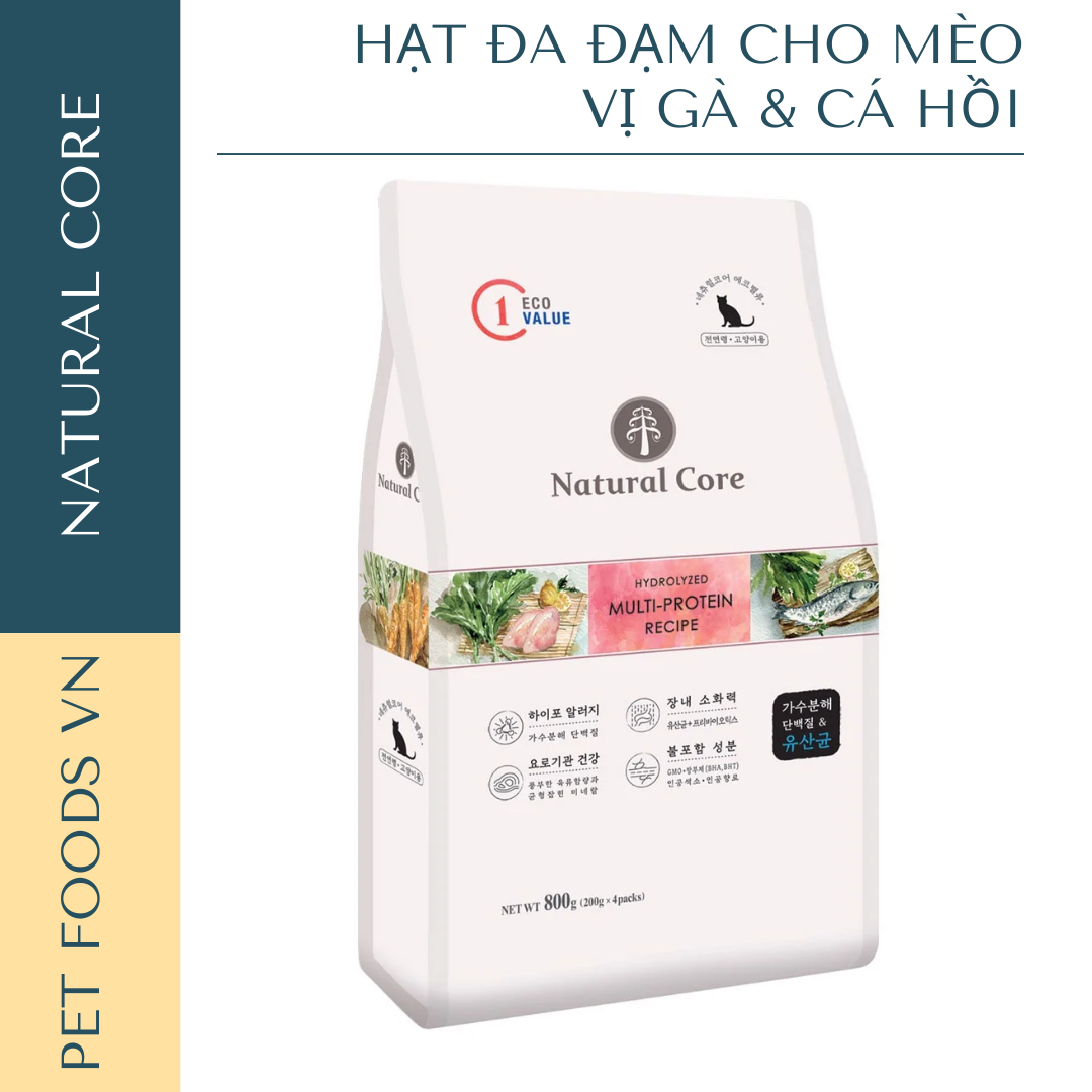Hạt đa đạm cho mèo natural core eco c1