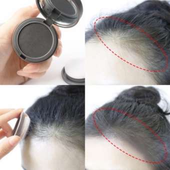Phấn che khuyết điểm phần chân tóc Che tóc thưa da đầu Hair Shadow -  Đen