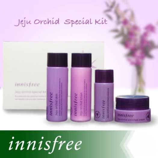 Bộ dưỡng trẻ hóa da Hoa Lan Tím Hàn Quốc  Innisfree Orchid Special Kit 4 Items